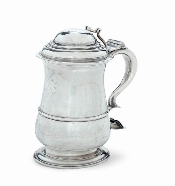 Tankard. Newcastle, 1757. Argentiere John Langlands I  - Asta Argenti da Collezione | Antichi - Associazione Nazionale - Case d'Asta italiane