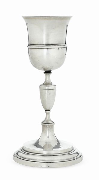 Calice. Stato Pontificio XIX secolo, marchio dell'argentiere consunto di difficile lettura  - Asta Argenti da Collezione | Antichi - Associazione Nazionale - Case d'Asta italiane