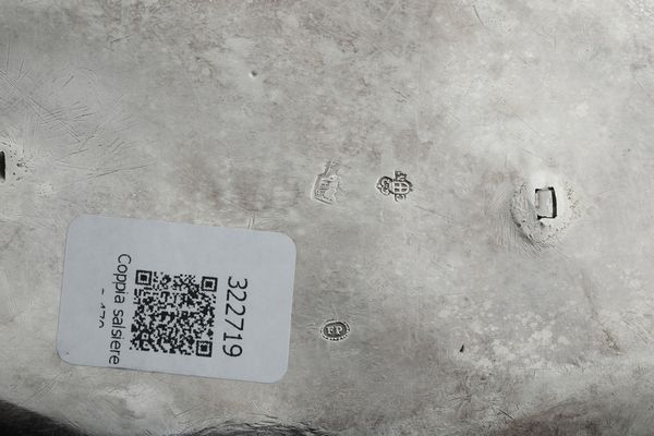 Mostardiera. Torino terzo quarto del XVIII secolo, assaggiatore Carlo Mica, contrassaggiatore Francesco Pagliani. Marchio dell'argentiere non identificato  - Asta Argenti da Collezione | Antichi - Associazione Nazionale - Case d'Asta italiane