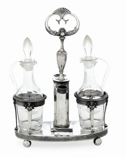 Acetoliera. Genova, XIX secolo. Marchio dell'argentiere A G  (non identificato)  - Asta Argenti da Collezione | Antichi - Associazione Nazionale - Case d'Asta italiane