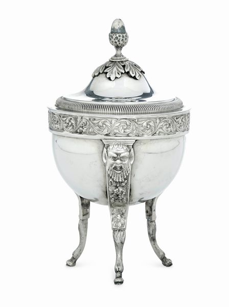 Zuccheriera. Venezia XIX secolo, marchio dell'argentiere consunto di difficile lettura  - Asta Argenti da Collezione | Antichi - Associazione Nazionale - Case d'Asta italiane