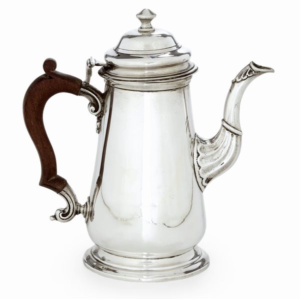 Caffettiera. Probabilmente Londra 1830, marchio dell'argentiere non presente  - Asta Argenti da Collezione | Antichi - Associazione Nazionale - Case d'Asta italiane