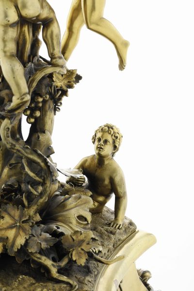 Monumentale candelabro a sei fiamme. Londra 1839, argentiere John Samuel Hunt  - Asta Argenti da Collezione | Antichi - Associazione Nazionale - Case d'Asta italiane