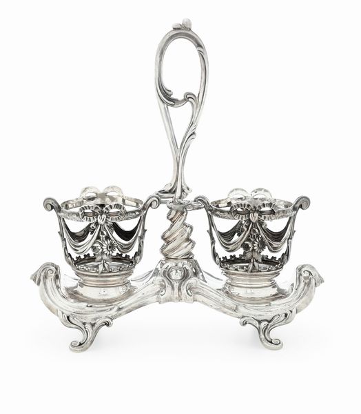 Oliera. Manifattura europea del XIX secolo, marchi di importazione francesi  - Asta Argenti da Collezione | Antichi - Associazione Nazionale - Case d'Asta italiane