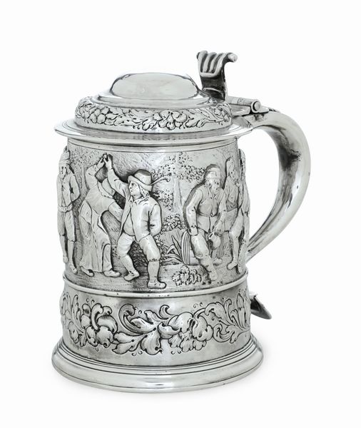 Tankard. Possibile Londra 1717, argentiere Thomas Mason  - Asta Argenti da Collezione | Antichi - Associazione Nazionale - Case d'Asta italiane
