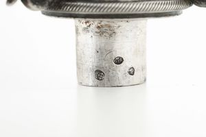 Coppia di candelabri. Vercelli XIX secolo, argentiere Giuseppe Sambonetti  - Asta Argenti da Collezione | Antichi - Associazione Nazionale - Case d'Asta italiane