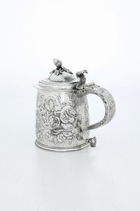 Tankard. Londra prima met del XVIII secolo.  - Asta Argenti da Collezione | Antichi - Associazione Nazionale - Case d'Asta italiane