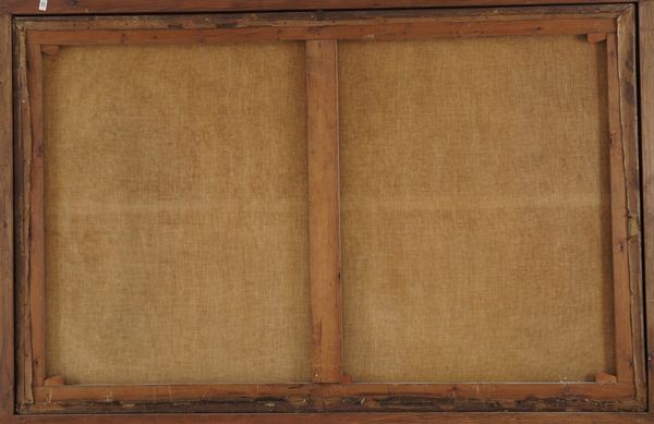 Scuola del XVIII secolo Paesaggio fluviale con rovine e viandanti  - Asta Dipinti Antichi - Associazione Nazionale - Case d'Asta italiane