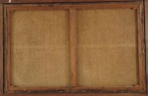 Scuola del XVIII secolo Paesaggio fluviale con rovine e viandanti  - Asta Dipinti Antichi - Associazione Nazionale - Case d'Asta italiane