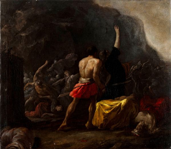 Johann Heinrich Schönfeld, Attribuito a : Martirio di Sant'Orsola  - Asta Orologi da Polso - Associazione Nazionale - Case d'Asta italiane