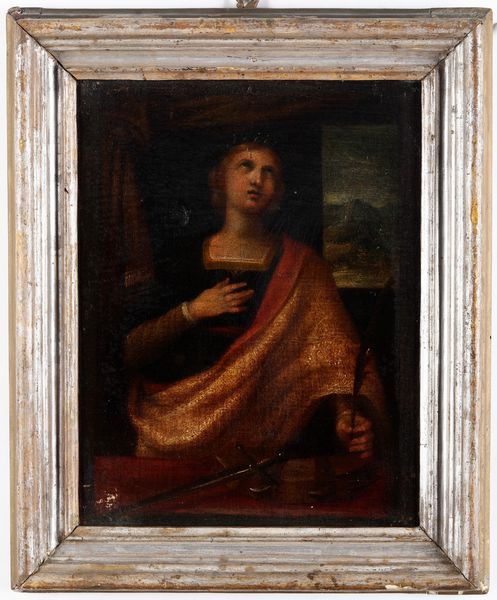 Scuola del XVII secolo Santa Caterina d'Alessandria  - Asta Orologi da Polso - Associazione Nazionale - Case d'Asta italiane