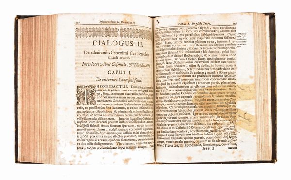 Kircher, Athanasius : Iter extaticum coeleste... a P. Gaspare Schotto Regiscuriano... Hac secunda editione praelusionibus & scholiis illustratum...  Herbipoli, Johannis Andreae Endteri & Wolfgangi junioris haeredum. Prostat Norimbergae apud eosdem, 1671  - Asta Libri Rari & Manoscritti del XVI Secolo - Associazione Nazionale - Case d'Asta italiane