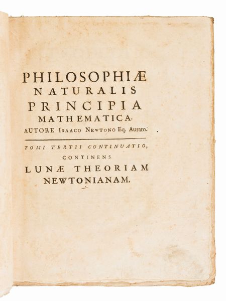 [Matematica] Newton, Isaac : Philosophiae Naturalis Principia Matematica Tomo 3 Pt. 1-2. Genevae : typis Barrillot & filii bibliop. & typogr., 1742.  - Asta Libri Rari & Manoscritti del XVI Secolo - Associazione Nazionale - Case d'Asta italiane