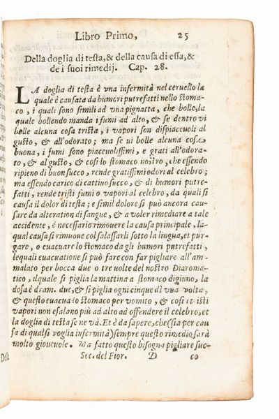 [Medicina] Fioravanti, Leonardo : De' secreti rationali... Libri cinque ... Con la tavola di tutti i capitoli. Venezia, Gerardo Imberti 1640  - Asta Libri Rari & Manoscritti del XVI Secolo - Associazione Nazionale - Case d'Asta italiane