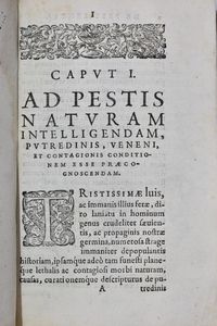 Minderer, Raymund: DE PESTILENTIA LIBER VNUS VETERUM ET NEOTERICORUM OBSERUATIONE CONSTANS, AUCTO RE RAYMUNDO MINDERERO MEDICINAE DOCTORE & REIP. AUGUSTANAE PHYSICO. [Augsburg], [1608].  - Asta Libri Rari & Manoscritti del XVI Secolo - Associazione Nazionale - Case d'Asta italiane