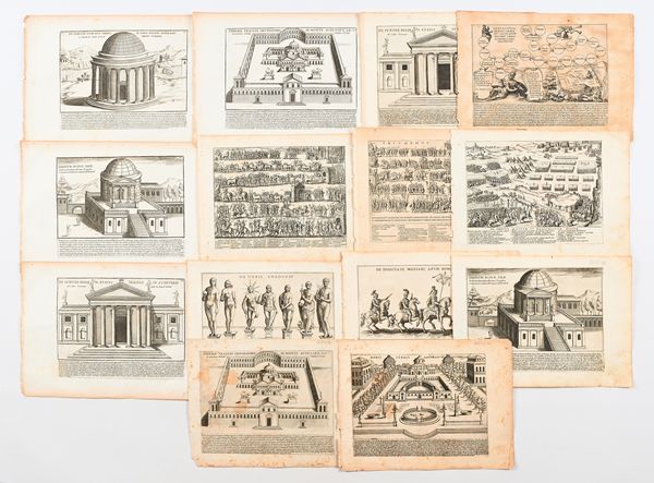 Lotto di 14 incisioni di Giacomo Lauro  - Asta Libri Antichi e Stampe - Associazione Nazionale - Case d'Asta italiane