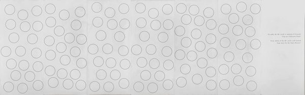 Emilio Isgrò : Da quale dei 116 cerchi si muover� il Generale Giap per l'offensiva finale  - Asta Arte Moderna e Contemporanea - Associazione Nazionale - Case d'Asta italiane