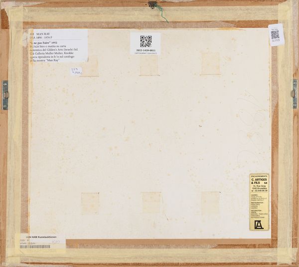 Man Ray : Senza titolo  - Asta Arte Moderna e Contemporanea - Associazione Nazionale - Case d'Asta italiane