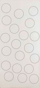 Emilio Isgrò : Da quale dei 116 cerchi si muover� il Generale Giap per l'offensiva finale  - Asta Arte Moderna e Contemporanea - Associazione Nazionale - Case d'Asta italiane