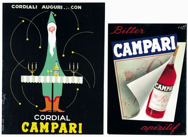 BITTER CAMPARI / CORDIAL CAMPARI  - Asta Manifesti d'Epoca - Associazione Nazionale - Case d'Asta italiane