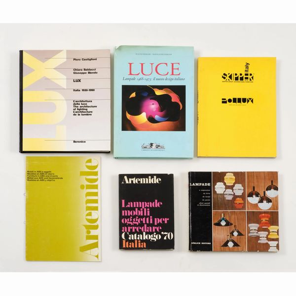 Lux: Italia 1930-1990. L'architettura della luce, Italia 1930-1940, P. Castiglioni, C. Baldacci, G.Biondo, Berenice, Milano, 1991  - Asta SPOTLIGHT DESIGN - Associazione Nazionale - Case d'Asta italiane
