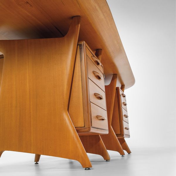 GIO PONTI : Rara scrivania dirigenziale.  - Asta Fine Design - Associazione Nazionale - Case d'Asta italiane