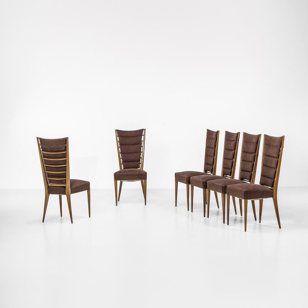 GIO PONTI : Sei sedie.  - Asta Fine Design - Associazione Nazionale - Case d'Asta italiane