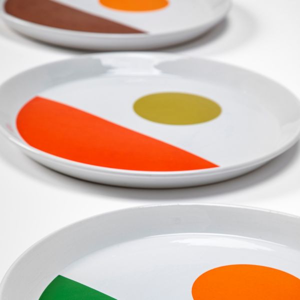 GIO PONTI : Set di 5 piatti della serie Fantasia Italiana.  - Asta Fine Design - Associazione Nazionale - Case d'Asta italiane