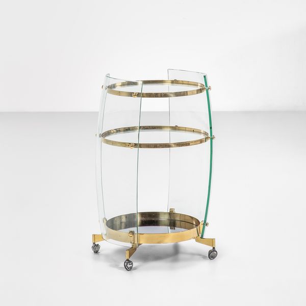 MAX INGRAND : Raro tavolino da servizio mod. 1864  - Asta Fine Design - Associazione Nazionale - Case d'Asta italiane