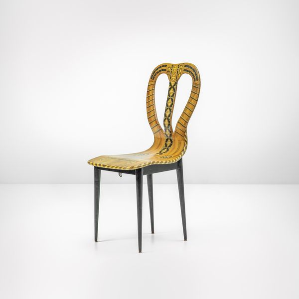 Piero Fornasetti : Sedia mod. Musicale  - Asta Fine Design - Associazione Nazionale - Case d'Asta italiane