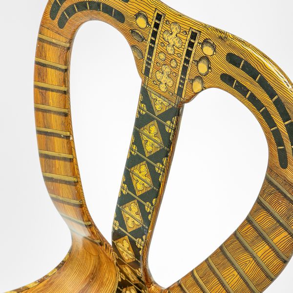 Piero Fornasetti : Sedia mod. Musicale  - Asta Fine Design - Associazione Nazionale - Case d'Asta italiane