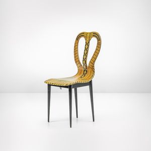 Piero Fornasetti : Sedia mod. Musicale  - Asta Fine Design - Associazione Nazionale - Case d'Asta italiane