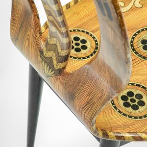 Piero Fornasetti : Sedia mod. Musicale  - Asta Fine Design - Associazione Nazionale - Case d'Asta italiane