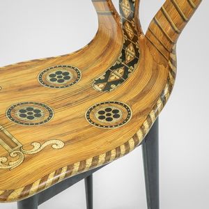 Piero Fornasetti : Sedia mod. Musicale  - Asta Fine Design - Associazione Nazionale - Case d'Asta italiane