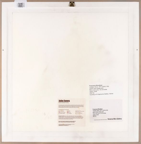 Francesca Woodman : Untitled, Rome  - Asta Fotografia - Associazione Nazionale - Case d'Asta italiane