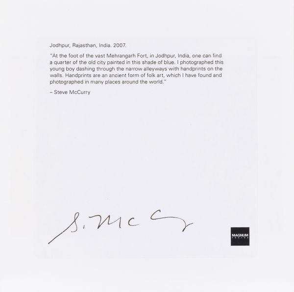 Steve McCurry : Jodhpur, Rajasthan India  - Asta Fotografia - Associazione Nazionale - Case d'Asta italiane