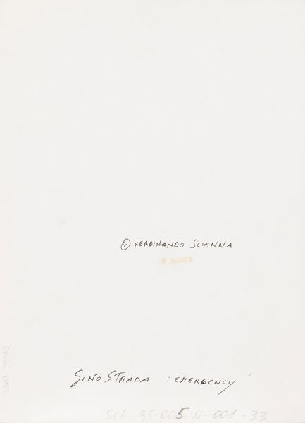 Ferdinando Scianna : Gino Strada: Emergency  - Asta Fotografia - Associazione Nazionale - Case d'Asta italiane