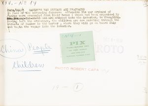 ROBERT CAPA : Chinese War Orphans  - Asta Fotografia - Associazione Nazionale - Case d'Asta italiane