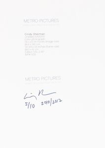 Cindy Sherman : Untitled  - Asta Fotografia - Associazione Nazionale - Case d'Asta italiane