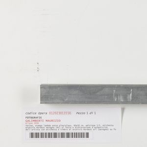 MAURIZIO GALIMBERTI : Senza titolo, Torino  - Asta Fotografia - Associazione Nazionale - Case d'Asta italiane