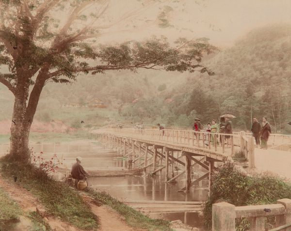 Scuola di Yokoama : Senza titolo (Fiume a Arashiyama vicino a Kyoto)  - Asta Fotografia - Associazione Nazionale - Case d'Asta italiane