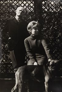 Massimo Vergari : Alberto Moravia  - Asta Fotografia - Associazione Nazionale - Case d'Asta italiane