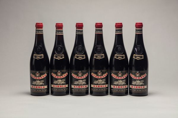 Italia : Giordano, Barolo (6 BT)  - Asta Vini / Old But Gold - Associazione Nazionale - Case d'Asta italiane