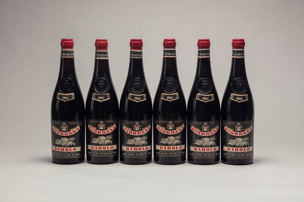 Italia : Giordano, Barolo (6 BT)  - Asta Vini / Old But Gold - Associazione Nazionale - Case d'Asta italiane