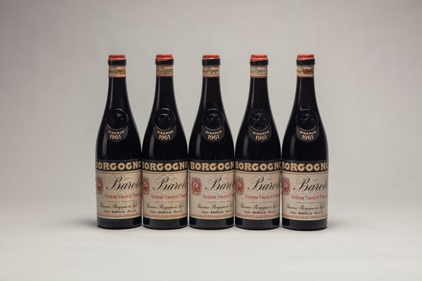 Italia : Giacomo Borgogno, Barolo Riserva (5 BT)  - Asta Vini / Old But Gold - Associazione Nazionale - Case d'Asta italiane