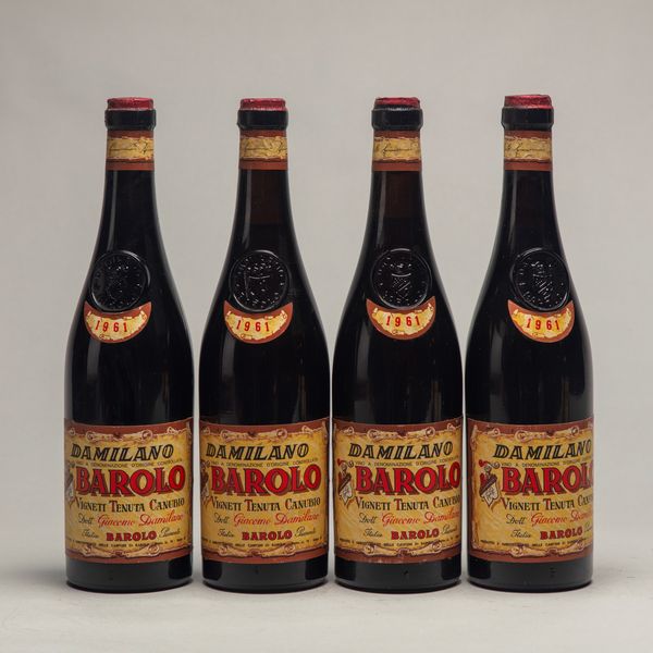 Italia : Damilano, Barolo Vigneti Canubio (4 BT)  - Asta Vini / Old But Gold - Associazione Nazionale - Case d'Asta italiane