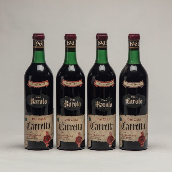 Italia : Carretta, Barolo (4 BT)  - Asta Vini / Old But Gold - Associazione Nazionale - Case d'Asta italiane