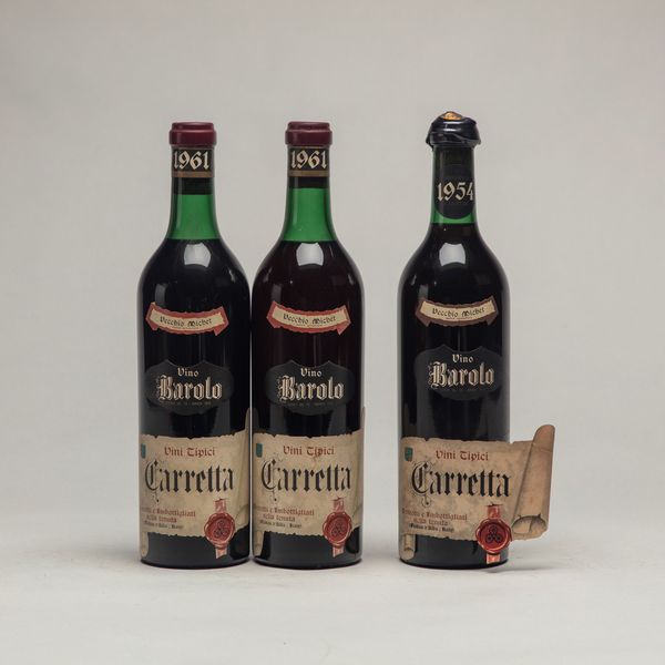 Italia : Carretta, Barolo (3 BT)  - Asta Vini / Old But Gold - Associazione Nazionale - Case d'Asta italiane