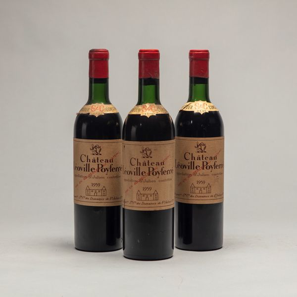 FRANCIA : Chateau Leoville Poyferre (3 BT)  - Asta Vini / Old But Gold - Associazione Nazionale - Case d'Asta italiane
