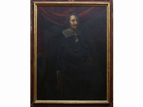 Scuola fiorentina della prima metà del XVII secolo : Ritratto di prelato  - Asta Dballage. Occasioni in asta - Associazione Nazionale - Case d'Asta italiane